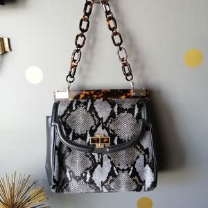 Tory Burch Calf hair Snakeskin Handbag